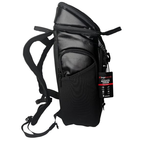 NCAA Purdue BACKPACK COOLER Large 26 Can Boilermakers Padded 20” Black Lunch Box - Picture 6 of 16